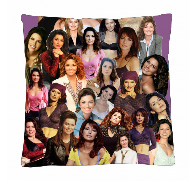 Shania Twain Photo Collage Pillowcase 3D