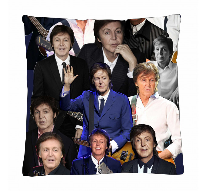 Sir Paul McCartney Photo Collage Pillowcase 3D