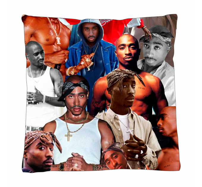 Tupac Shakur Photo Collage Pillowcase 3D