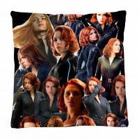 Black Widow  Photo Collage Pillowcase 3D