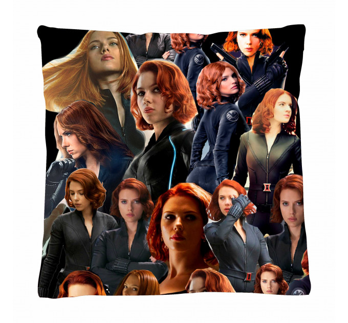 Black Widow  Photo Collage Pillowcase 3D
