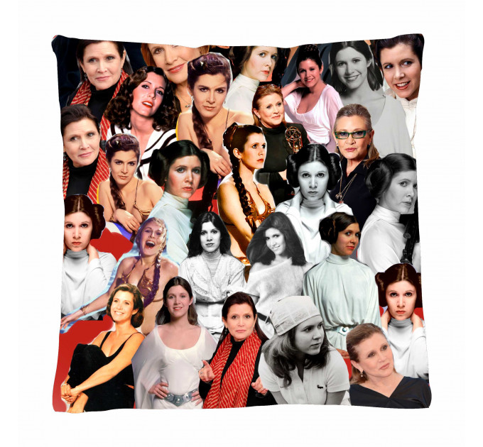 Сarrie Fisher Photo Collage Pillowcase 3D
