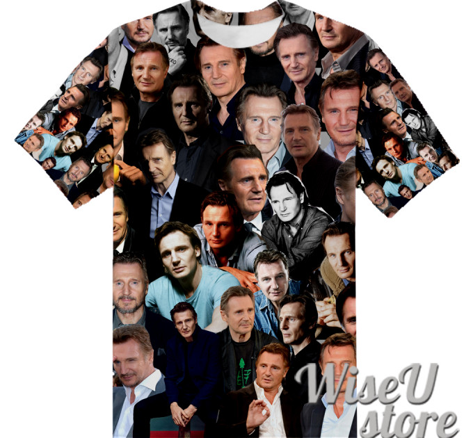 Liam Neeson  T-SHIRT Photo Collage shirt 3D