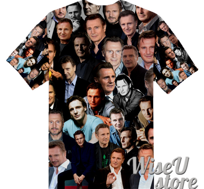 Liam Neeson  T-SHIRT Photo Collage shirt 3D