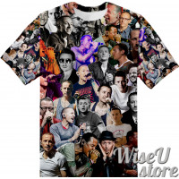 Chester Bennington T-SHIRT Photo Collage shirt 3D