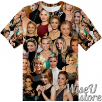 Dianna Agron T-SHIRT Photo Collage shirt 3D