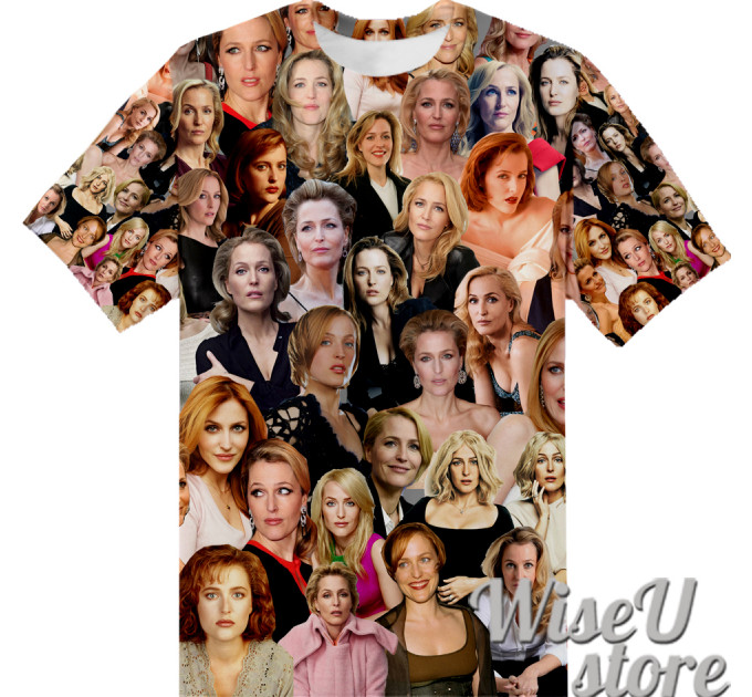 Gillian Anderson T-SHIRT Photo Collage shirt 3D