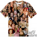 Gillian Anderson T-SHIRT Photo Collage shirt 3D