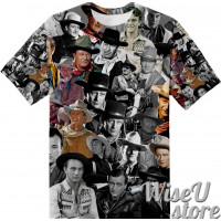 John Wayne T-SHIRT Photo Collage shirt 3D