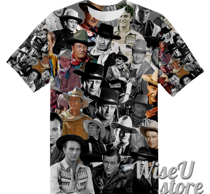John Wayne T-SHIRT Photo Collage shirt 3D