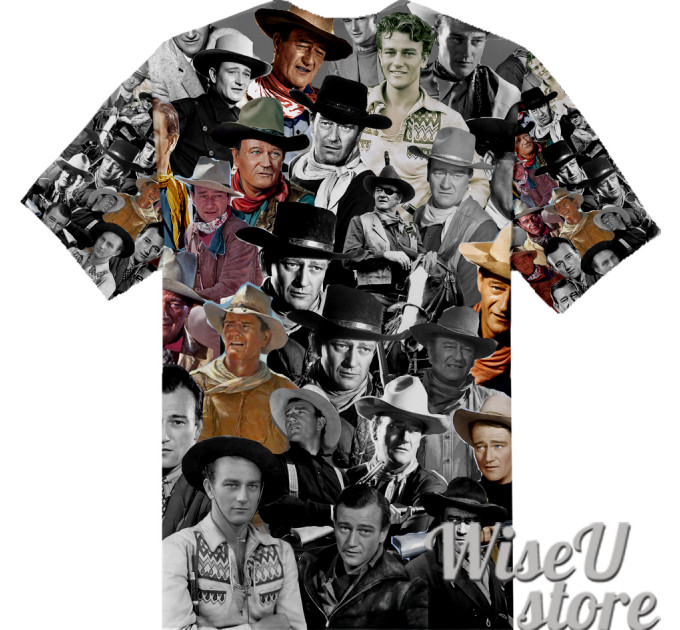 John Wayne T-SHIRT Photo Collage shirt 3D