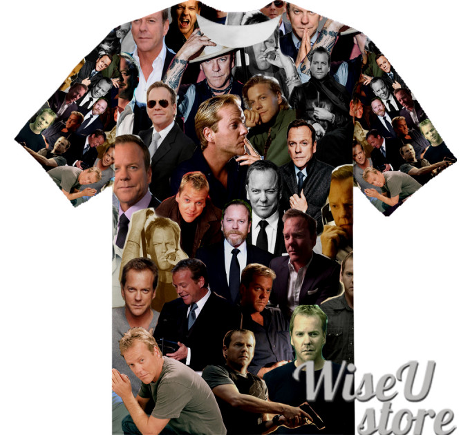 KIEFER SUTHERLAND  T-SHIRT Photo Collage shirt 3D