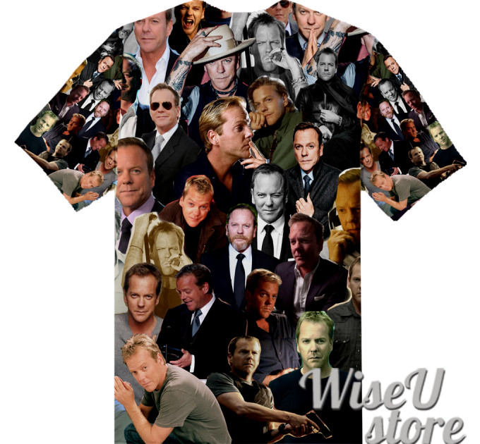 KIEFER SUTHERLAND  T-SHIRT Photo Collage shirt 3D