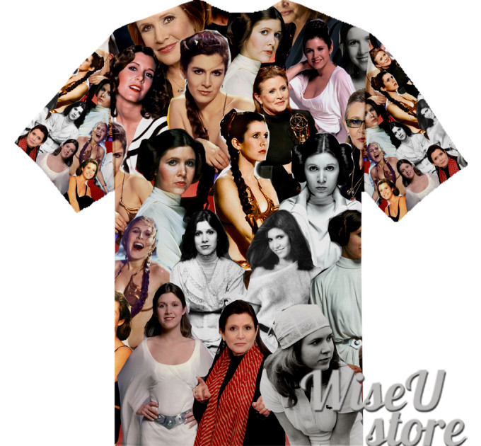 Carrie Fisher T-SHIRT Photo Collage shirt