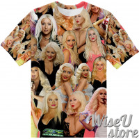 Christina Aguilera T-SHIRT Photo Collage shirt 3D