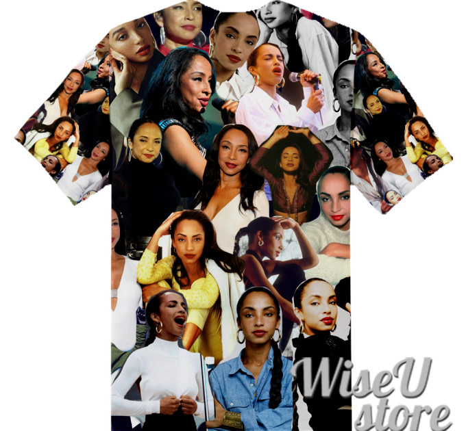 Sade Adu T-SHIRT Photo Collage shirt 3D