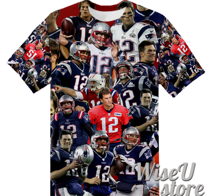 Tom Brady T-SHIRT Photo Collage shirt 3D