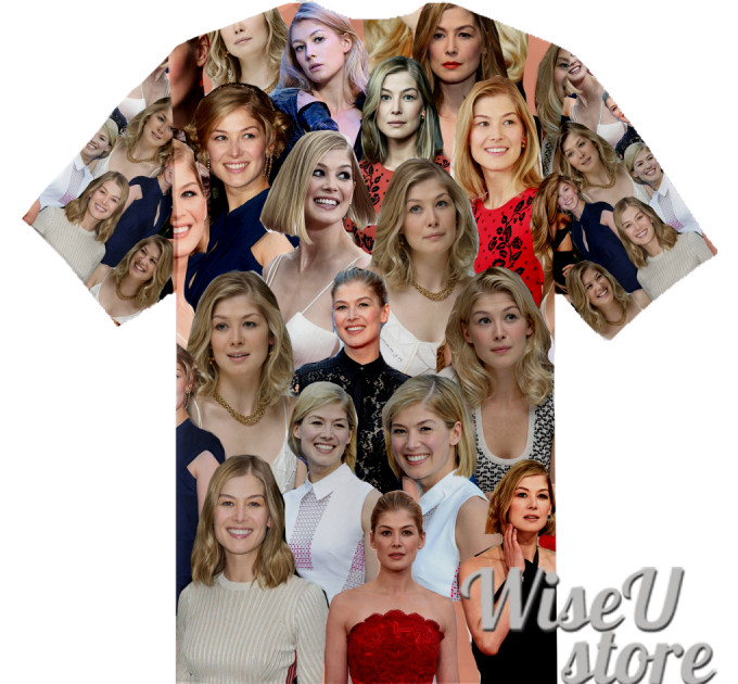 Rosamund Pike T-SHIRT Photo Collage shirt 3D