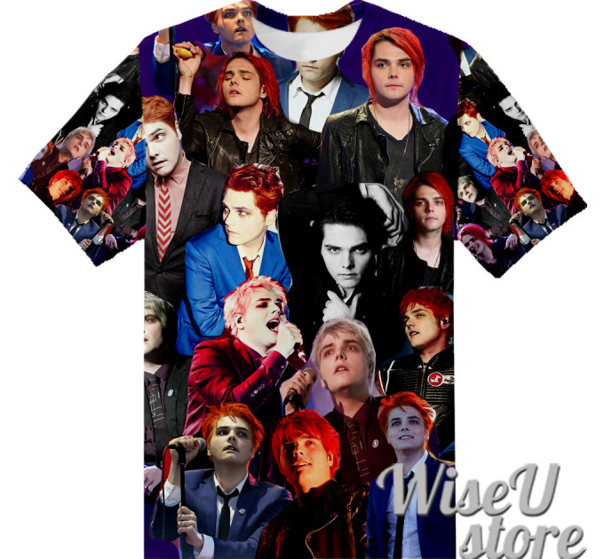 Gerard Way T-SHIRT Photo Collage shirt 3D