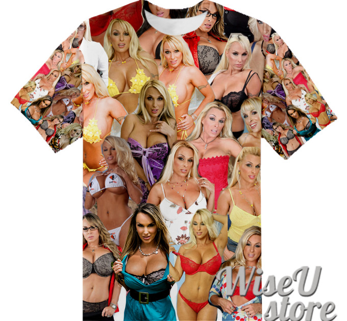 Holly Halston T-SHIRT Photo Collage shirt 3D