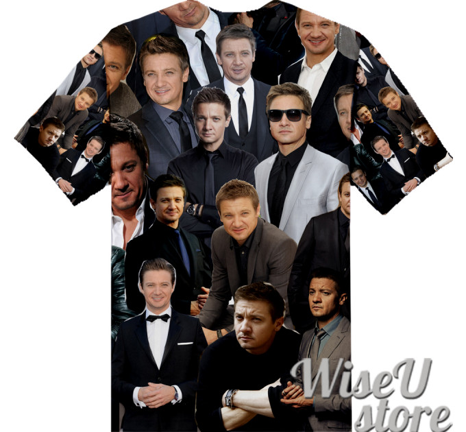 Jeremy Renner T-SHIRT Photo Collage shirt 3D