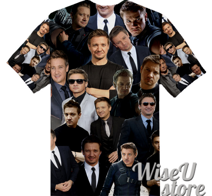 Jeremy Renner T-SHIRT Photo Collage shirt 3D