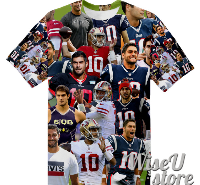 Jimmy Garoppolo T-SHIRT Photo Collage shirt 3D