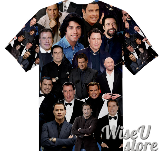 JOHN TRAVOLTA T-SHIRT Photo Collage shirt 3D