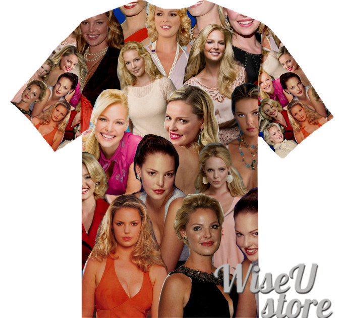 KATHERINE HEIGL T-SHIRT Photo Collage shirt 3D