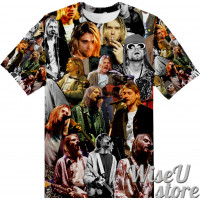 Kurt Cobain T-SHIRT Photo Collage shirt 3D