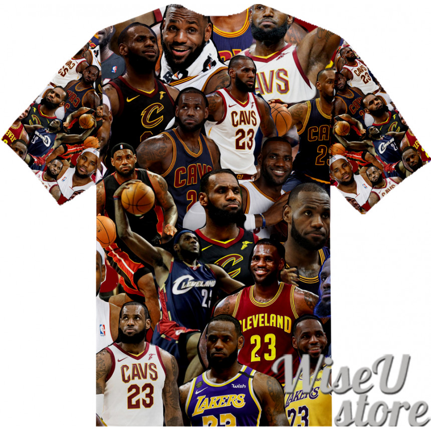 Lebron James T-SHIRT Photo Collage shirt 3D