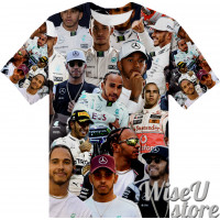 Lewis Hamilton T-SHIRT Photo Collage shirt 3D