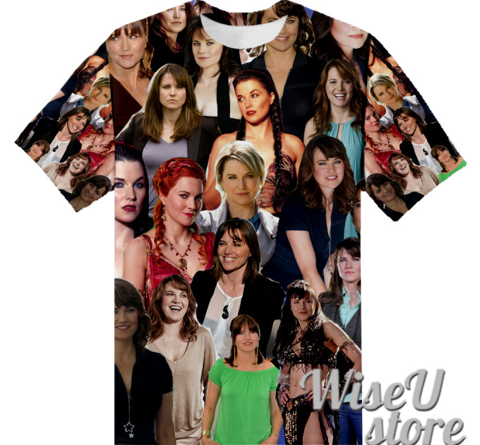 Lucy Lawless T-SHIRT Photo Collage shirt 3D