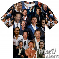 Matthew McConaughey T-SHIRT Photo Collage shirt 3D