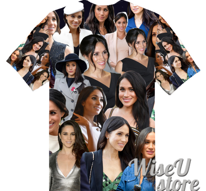 Meghan Markle T-SHIRT Photo Collage shirt 3D