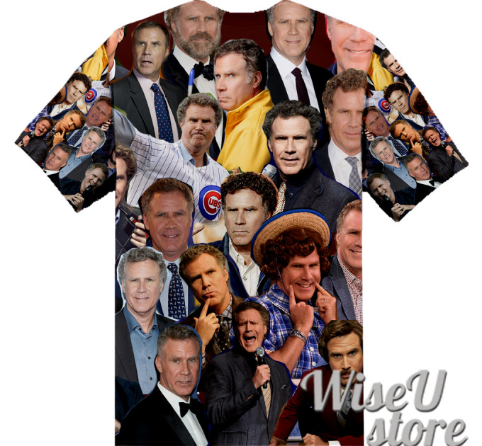 Will Ferrell T-SHIRT Photo Collage shirt 3D