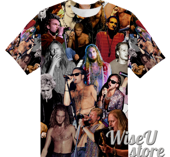 Layne Staley T-SHIRT Photo Collage shirt 3D