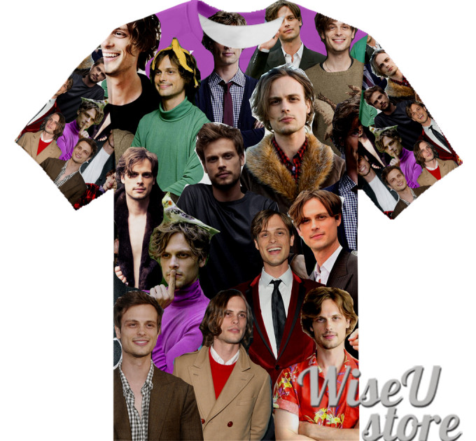 Matthew Gray Gubler T-SHIRT Photo Collage shirt 3D