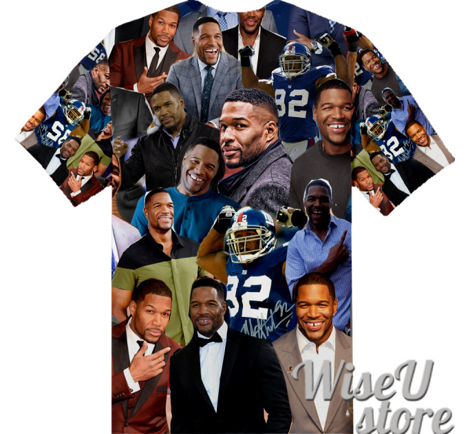 Michael Strahan T-SHIRT Photo Collage shirt 3D