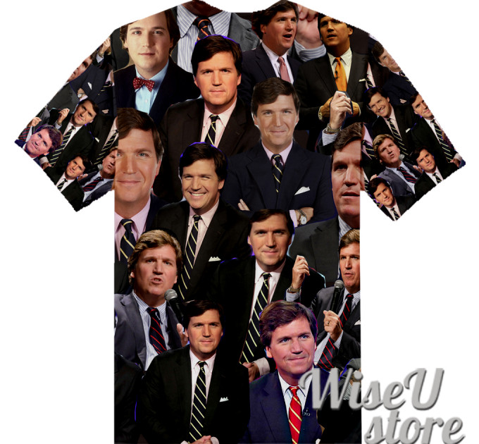 Tucker Carlson T-SHIRT Photo Collage shirt 3D