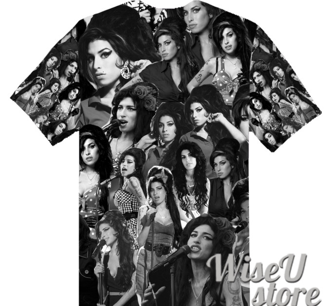 Amy Winehouse T-SHIRT Photo Collage shirt 3D