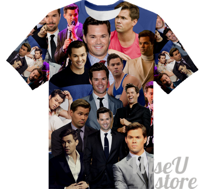Andrew Rannells T-SHIRT Photo Collage shirt 3D