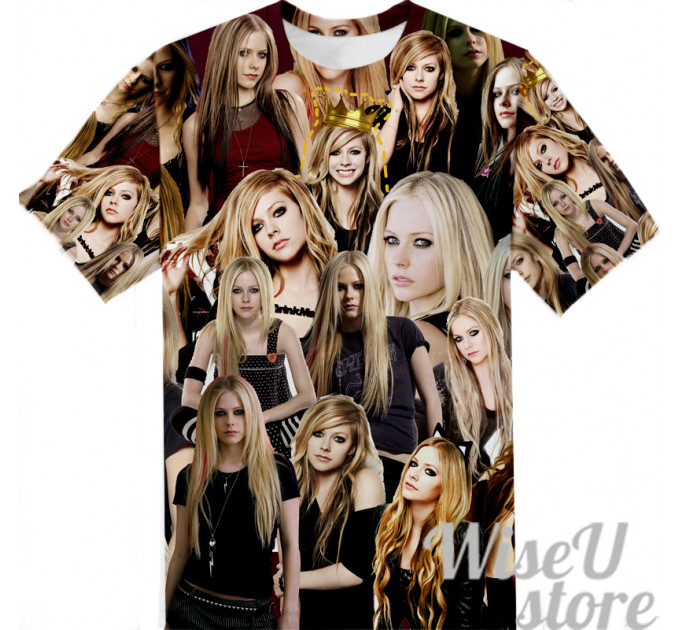 Avril Lavigne T-SHIRT Photo Collage shirt 3D