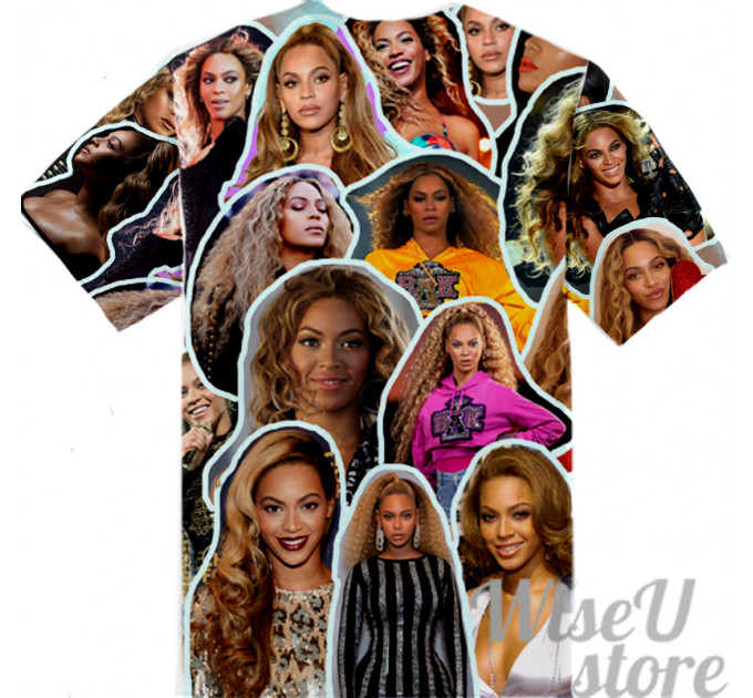 Beyonce T-SHIRT Photo Collage shirt 3D