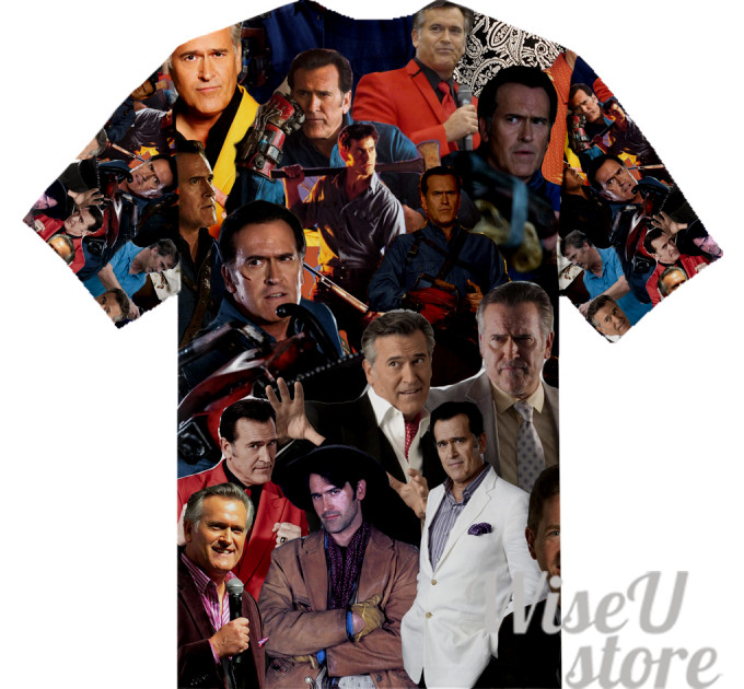 Bruce Campbell T-SHIRT Photo Collage shirt 3D