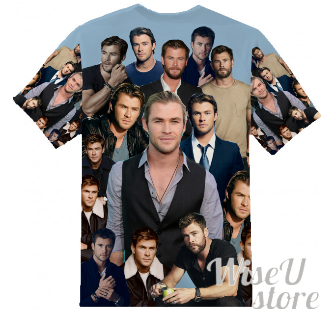 CHRIS HEMSWORTH T-SHIRT Photo Collage shirt 3D