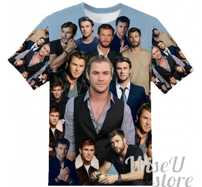 CHRIS HEMSWORTH T-SHIRT Photo Collage shirt 3D