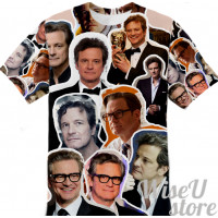 COLIN FIRTH T-SHIRT Photo Collage shirt 3D