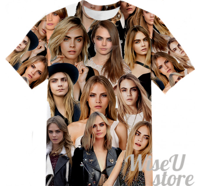 Cara Delevingne T-SHIRT Photo Collage shirt 3D