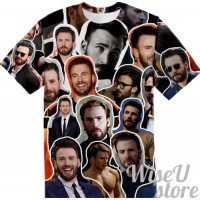 Chris Evans T-SHIRT Photo Collage shirt 3D